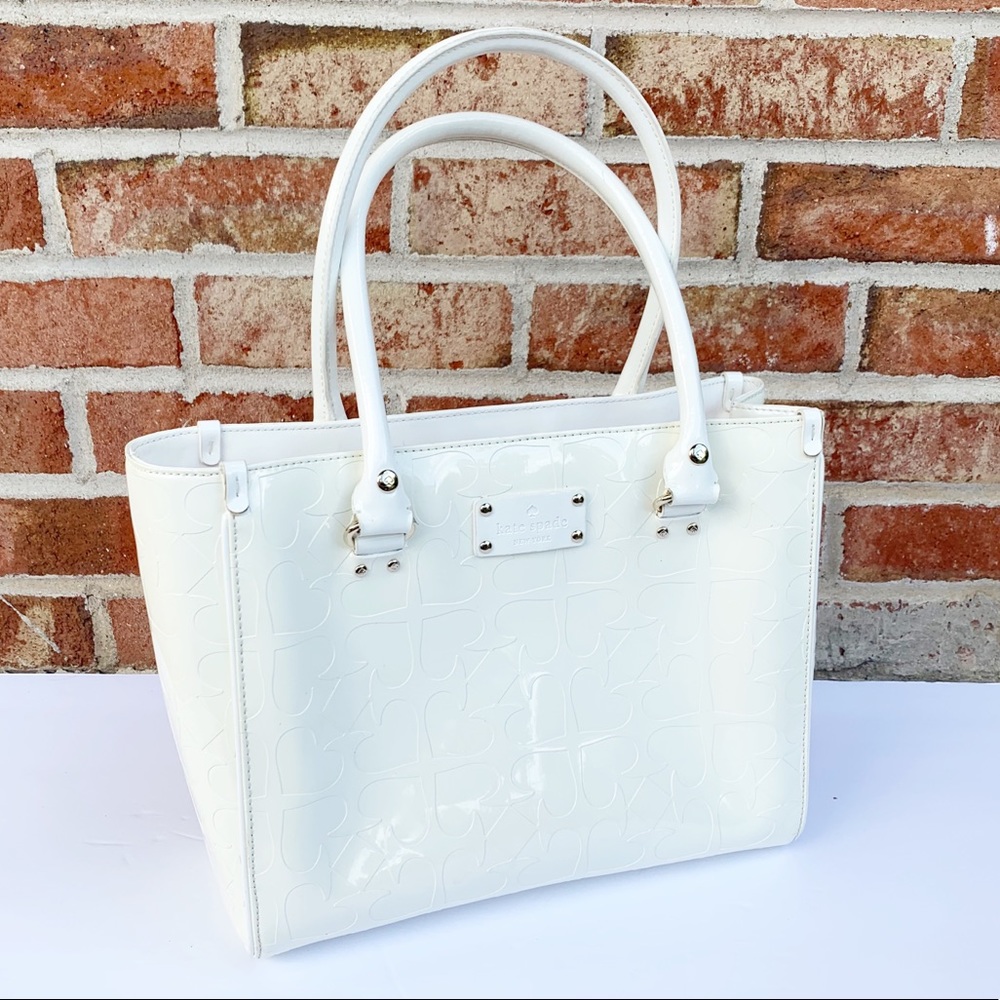 Kate Spade Quinn Embossed Ace Of Spades Satchel